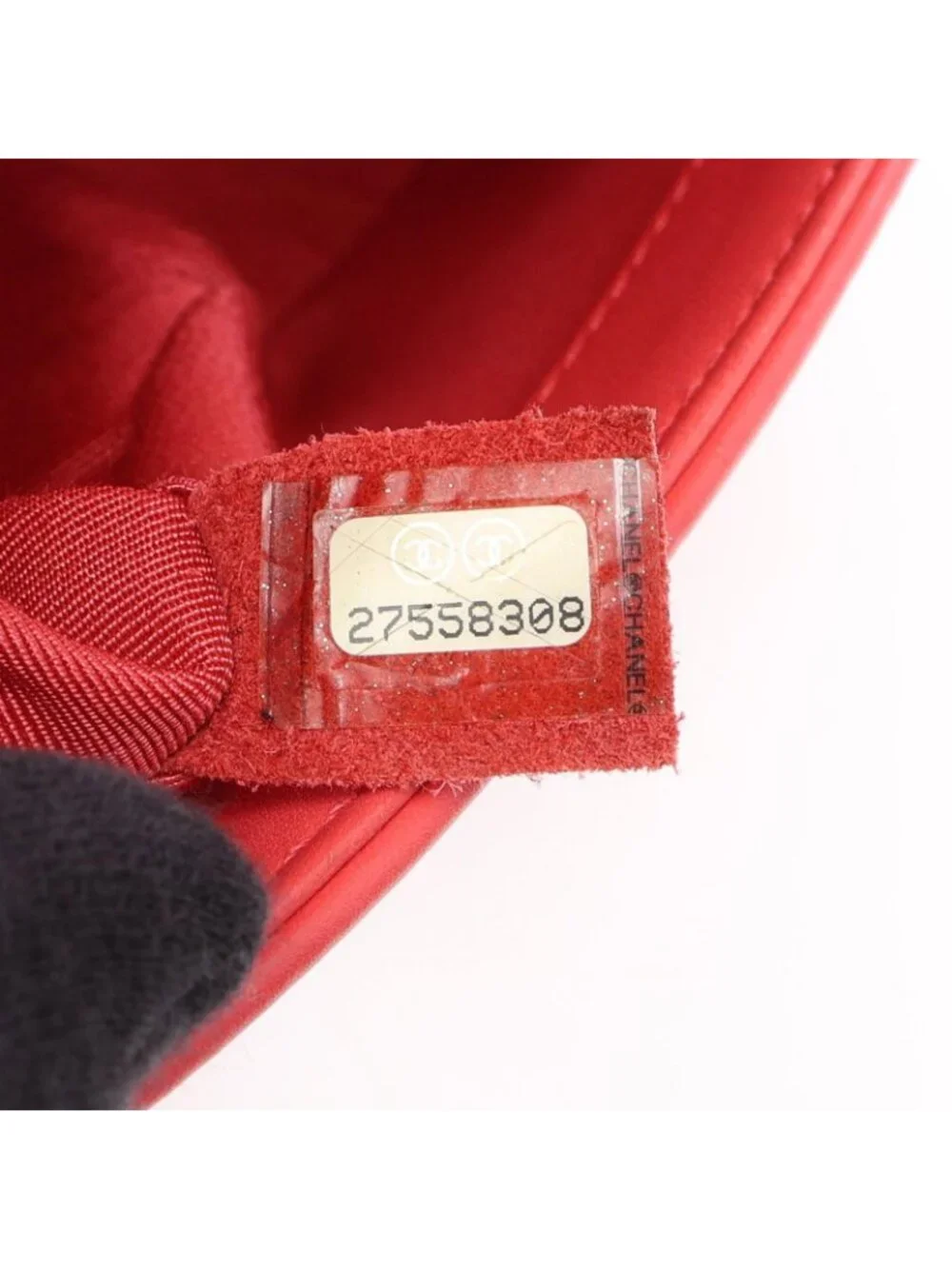 Chanel Shoulder Bag Boy Small Coral Pink White Fabric Leather Boy Stitch Pearl